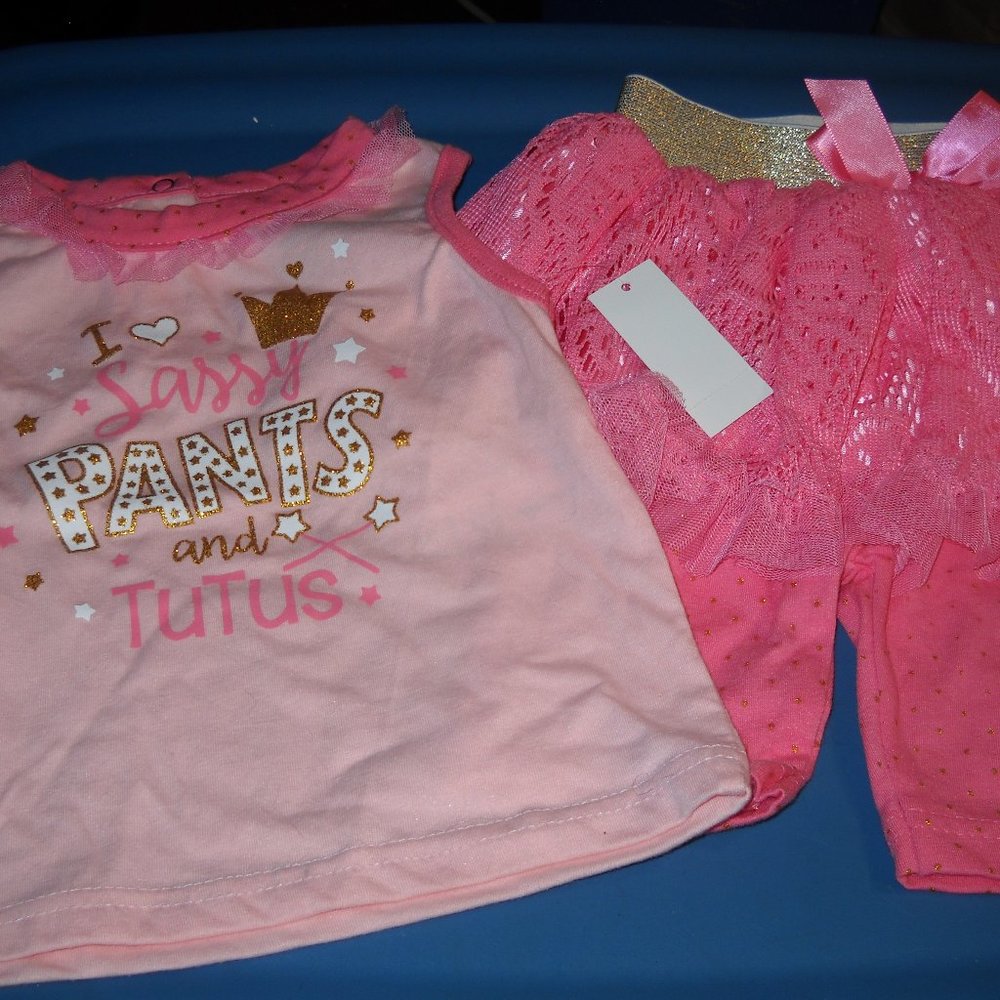 TODDLER GIRLS 2 PIECE TUTU     SIZE 24 MONTHS